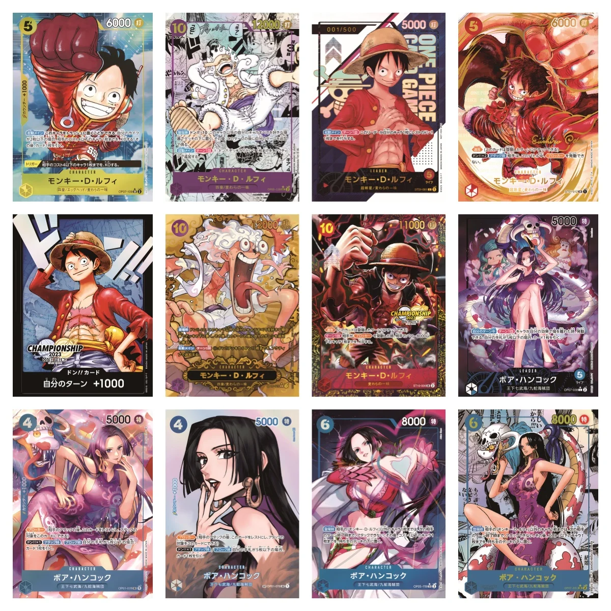 One Piece DIY OPCG CARDS Foil stamping Hancock Nami Vivi Ace Nicole Robin Christmas Birthday Gift Collection Cards Rebecca