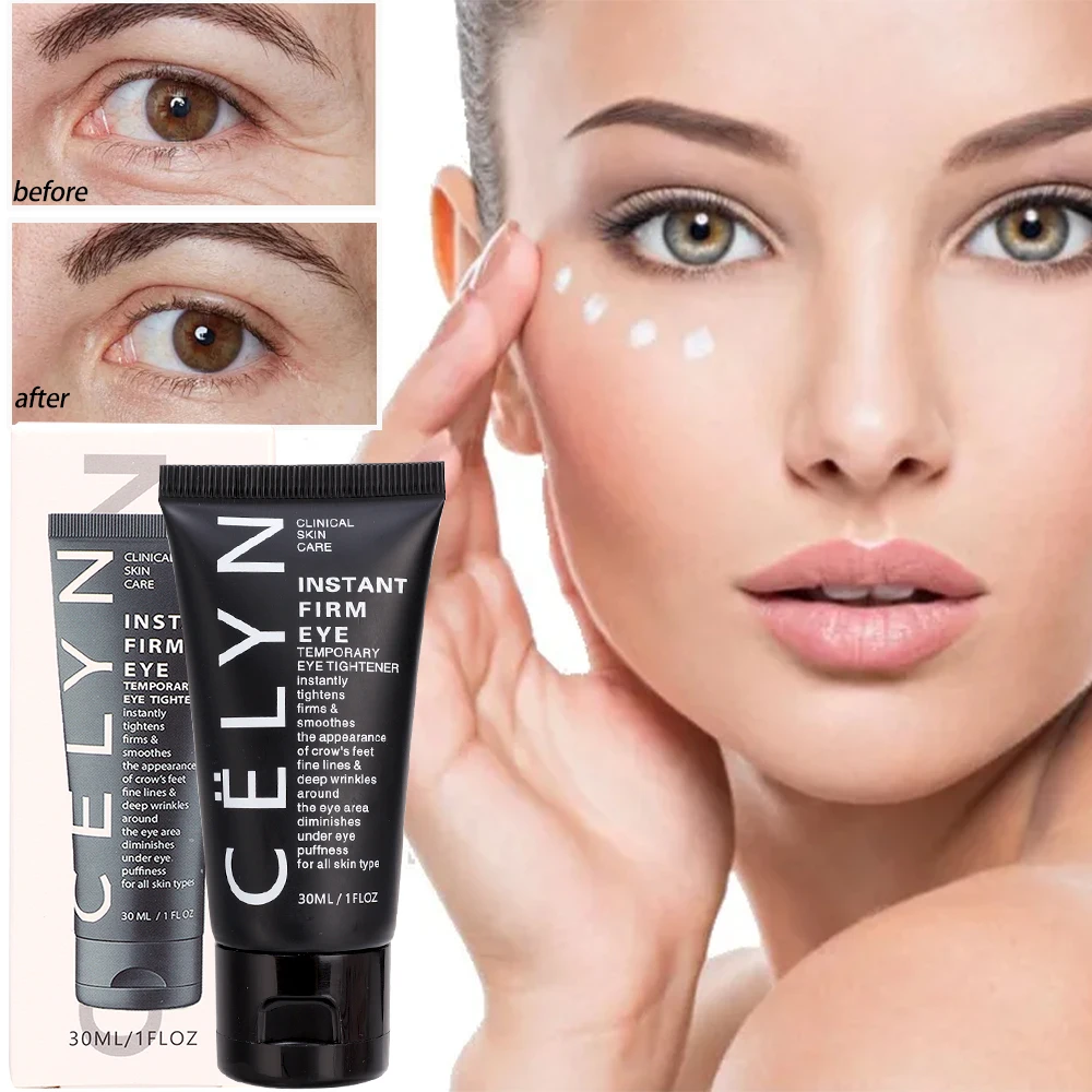 Crema para los ojos firme y instantánea, Reduce líneas finas y ojeras alrededor de los ojos, levanta la piel, elimina las bolsas de los ojos, maquillaje tensor de ojos