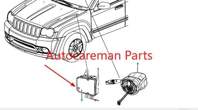 Fit for Grand cherokee,Durango 2017-2018 Abs Anti-lock Brake module 68347118AA