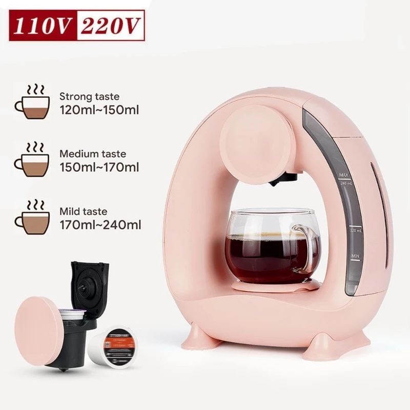 Mini Portable American Coffee Maker Household Low Noise Coffee Brewer