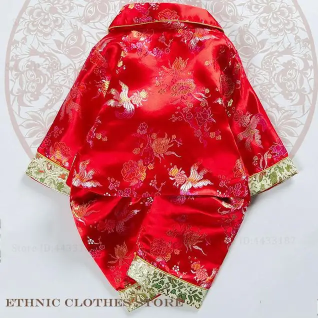 Kids Baby Traditional Tang Suit Embroidery Dragon Chinese Spring Festival Costume New Year Hanfu Clothing One-Year-Old Outfit