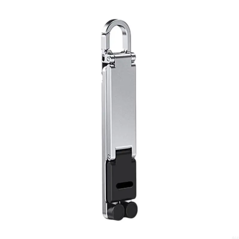 Universal Aluminum Keychain Phone Stand Foldable And Portable With 180 Degree Rotation For Stable Hands Viewing