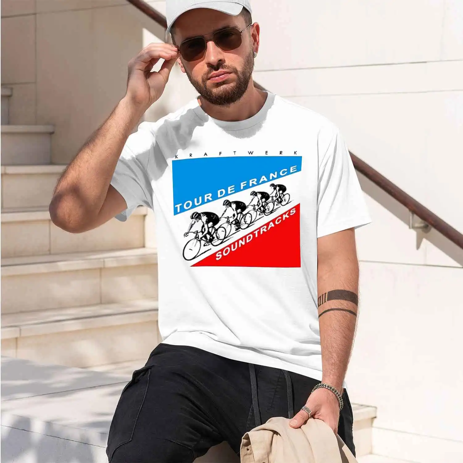 Cycling Sport Style Men's T-Shirt Soundtrack Graph Design Summer Outor Wear Gift For Enthusiasts 2026 New Model Short-sleeve cre