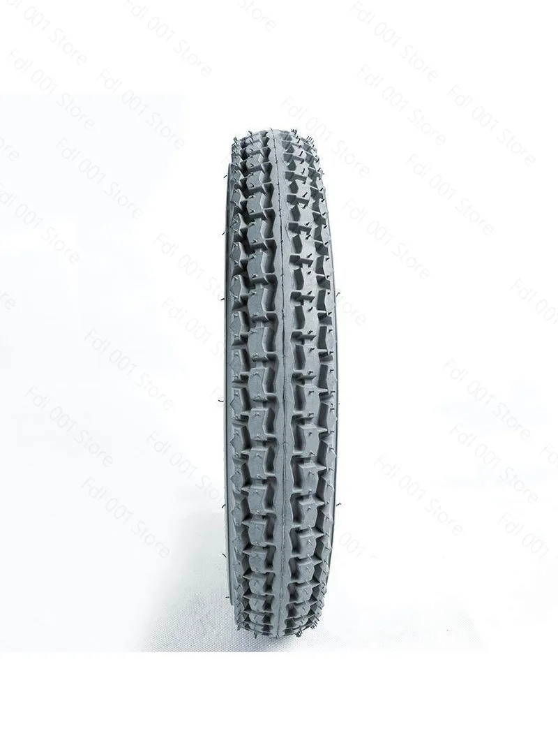 2026 Electric wheelchair rear wheel 12 inch rubber solid air-free rear tire non-slip and wear-resistant