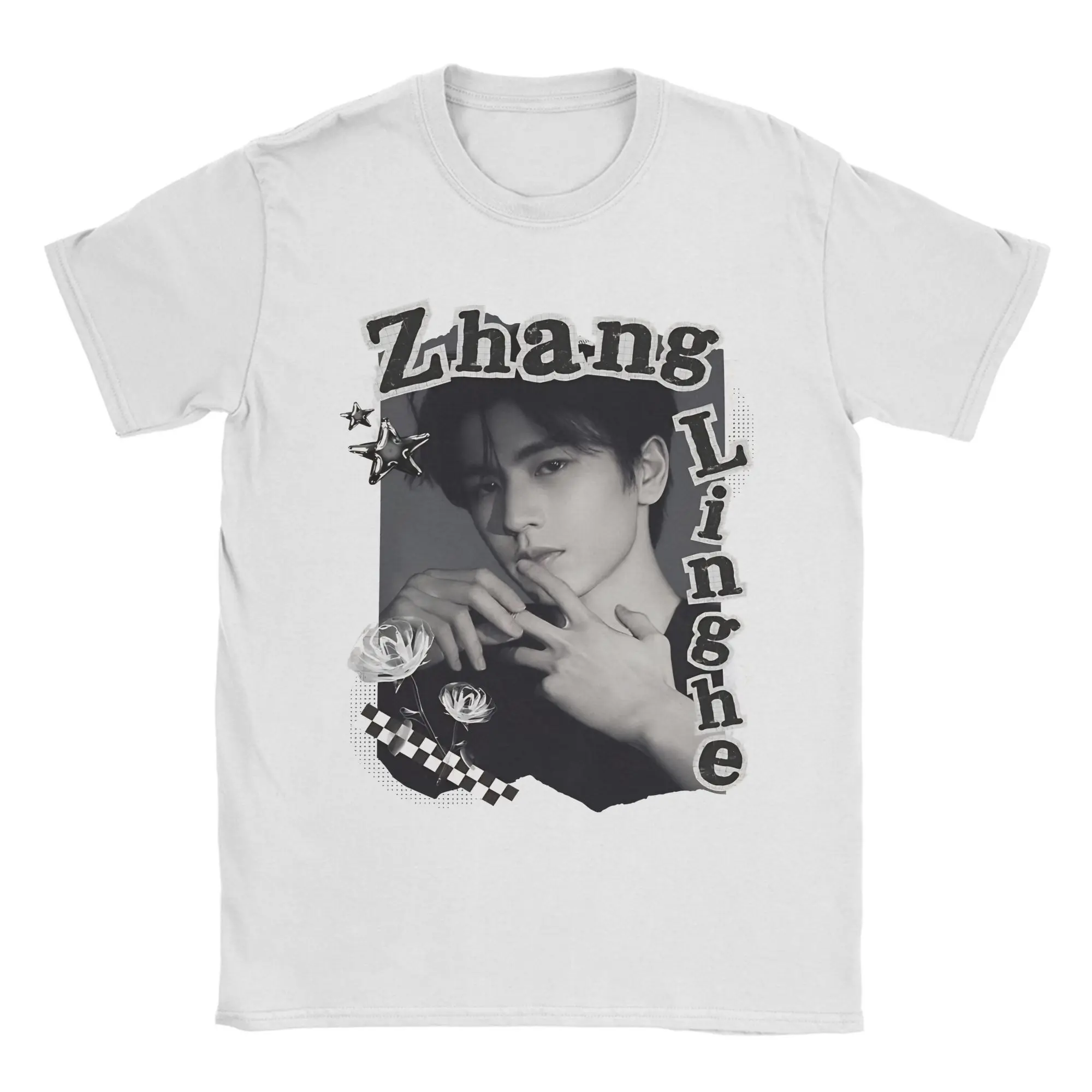 Men Women's T-Shirts Zhang Linghe C-Drama Actor Vintage 100% Cotton Tee Shirt Short Sleeve  T Shirts O Neck Clothing Gift Idea