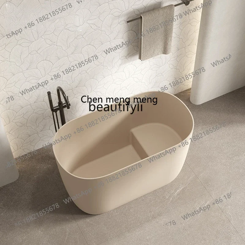 CC182Integrated bathtub Artificial stone deep bubble family bed and breakfast Independent bidet R3011