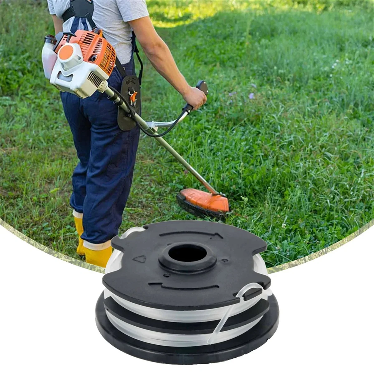 

PA-6Pcs Thread Spools for LIDL/ Cordless Grass Trimmer PRTA 20-Li A1 B2 C3 String Garden Tool Replacement