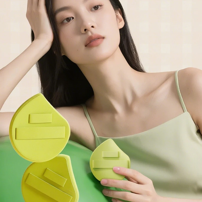 1/2 stuks make-up ultradunne borstelset professionele make-up gezichtsspons foundationborstel traceless zachte platte kop borstel schoonheidstool