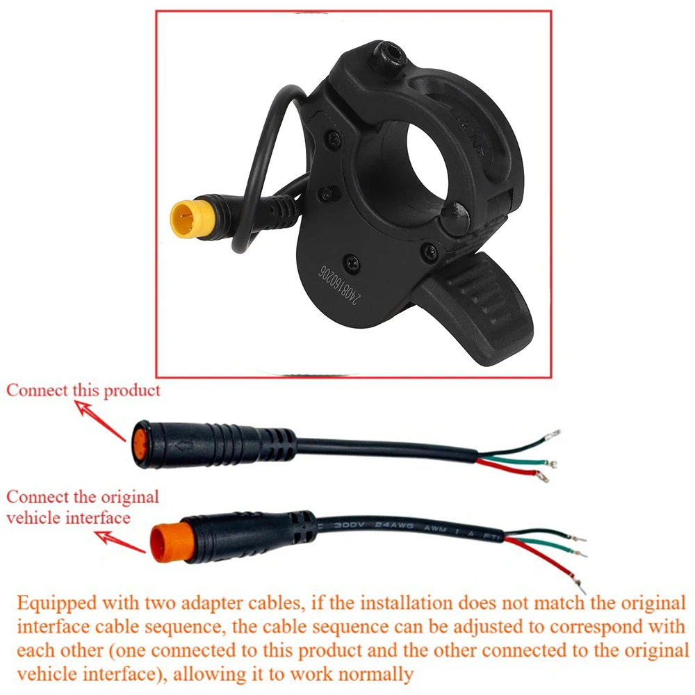 For Kukirin G3Pro Electric Scooter Original 3-pin Waterproof Head Acceleration Throttle 300X E-Bike Speed Regulator Dial view 6