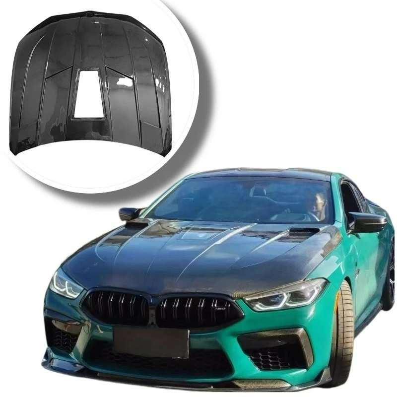 

High-Strength FORBMW M8 Custom-Made Carbon Fiber Transparent Hood