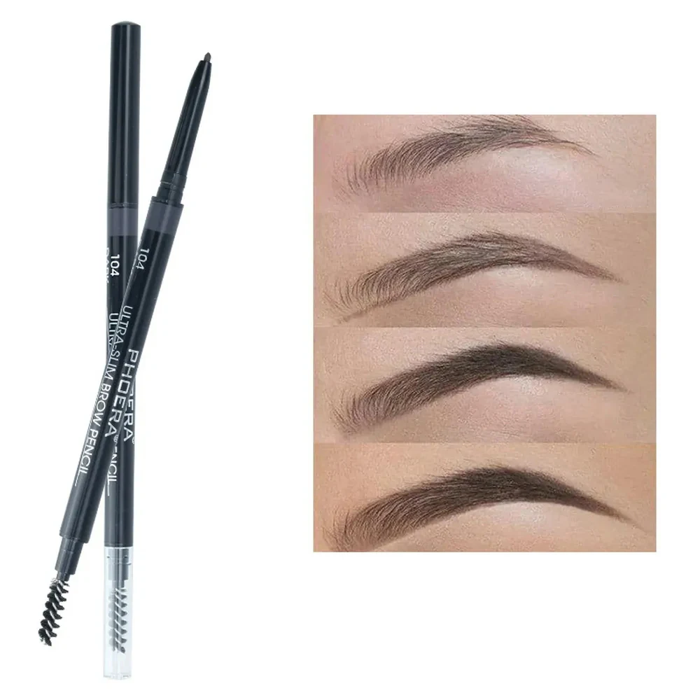 5 Colors Eyebrow Pencil Natural Waterproof No blooming Rotating Automatic Eye Brow Pencil with Brush Brown Beauty Cosmetic Tool