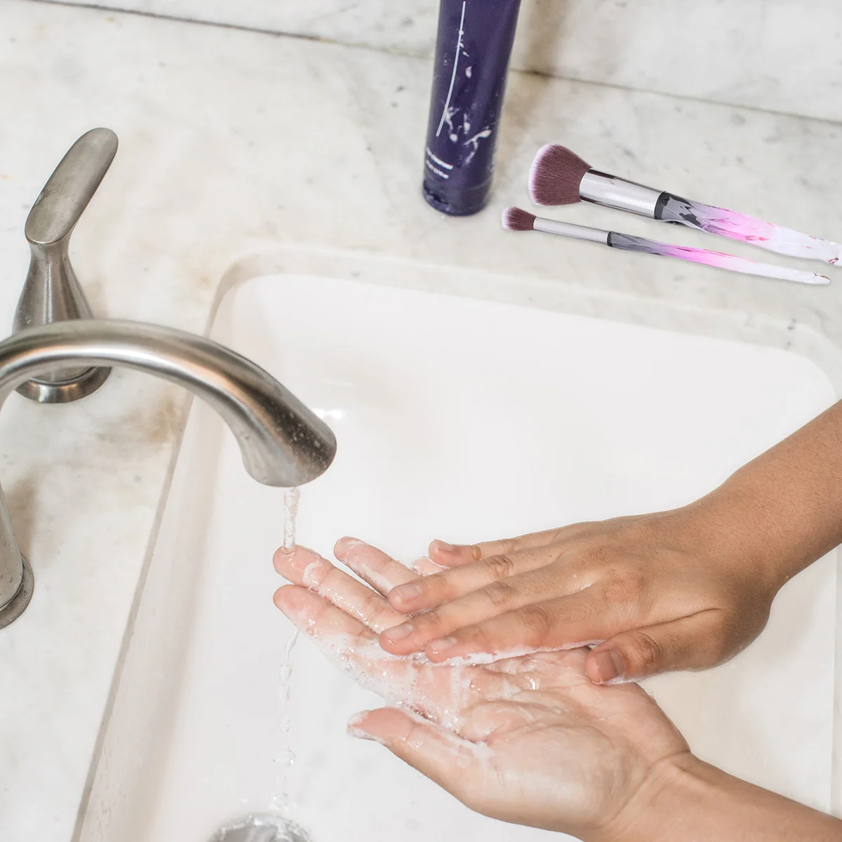 

10Pcs Makeup Brushes Set Premium Fiber Hair Crystal Handle Transparent Diamond Shape Brush for Women Makeup Tool Gift