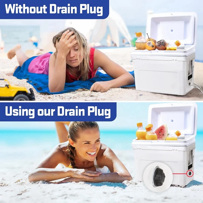 Paquete de 3 tapones de enfriador de repuesto para YETI, tapón de drenaje de enfriador, pieza de enfriador de repuesto de tapón a prueba de fugas