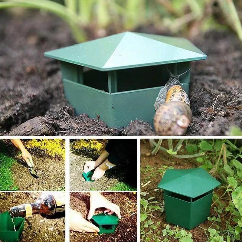 1/3 pièces attrape-escargot Cage d'escargot piège à insectes maison d'escargot fournitures de légumes de jardin boîte d'escargot destructeur piège à escargots receveur
