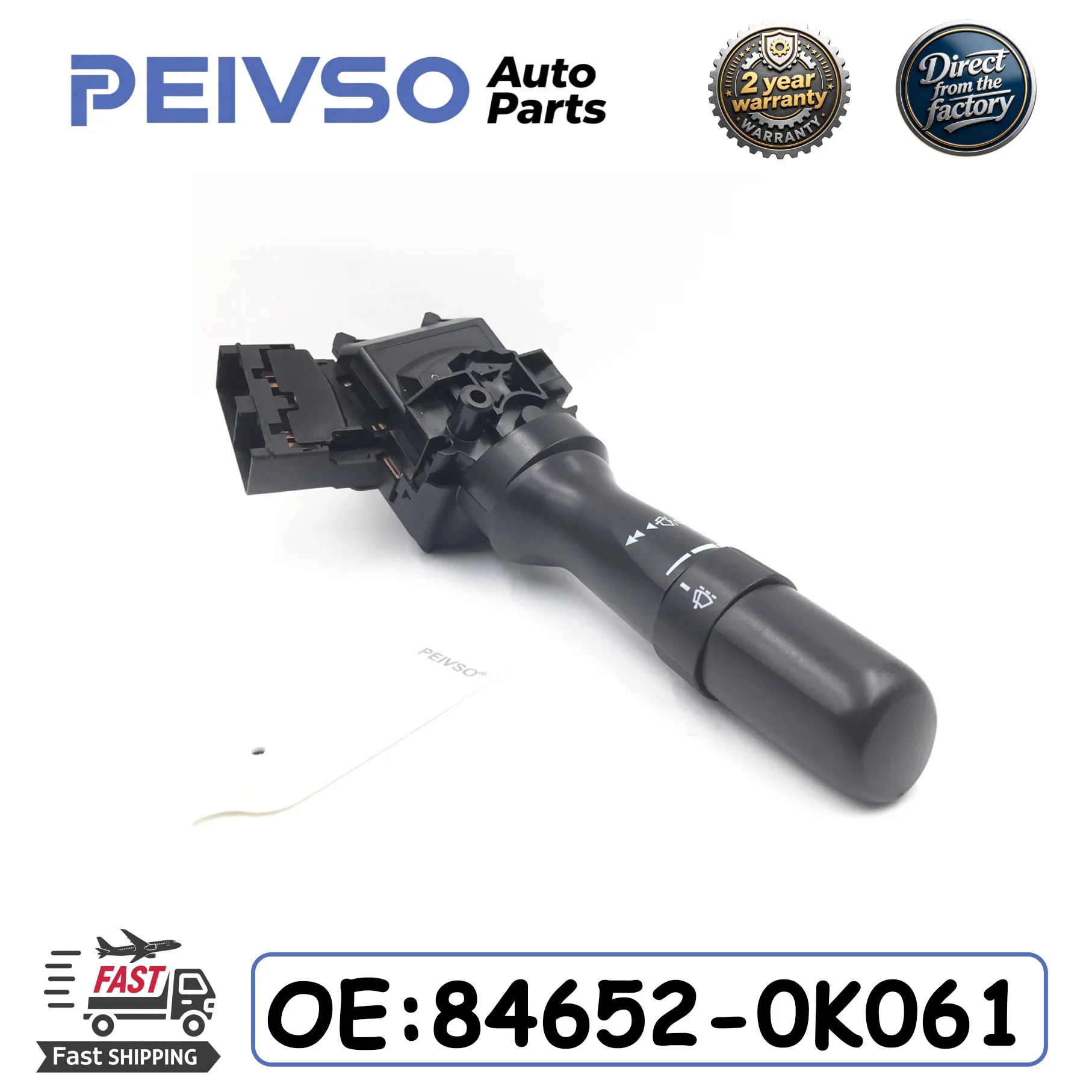 PEIVSO Brand New Windshield Wiper Switch Fits For Toyota Aurion Camry Corolla Hilux Yaris 2013-2023 84652-0K061 846520K061