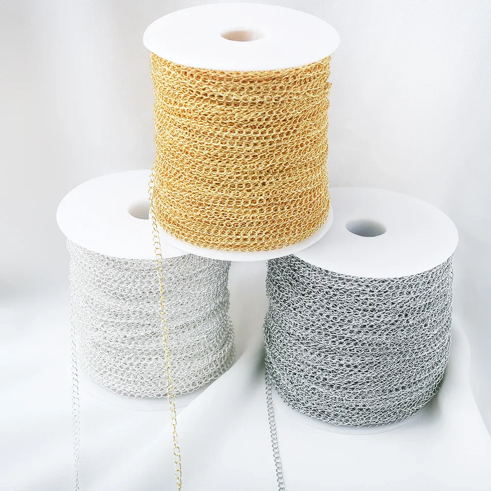 שרשרת זנב רחבה שרשרת זנב פליז זהב מעוותות שרשרת שרשרת שרשרת צמיד דייי