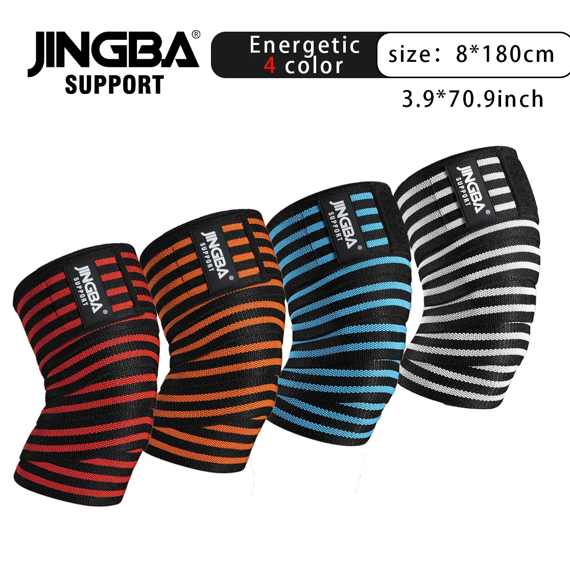 Supporto per ginocchiere elastiche regolabili 1 Pc per Kettlebell per sollevamento pesi
