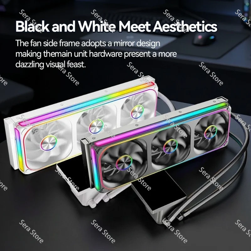 TCVK360 integrated water-cooled CPU radiator ARGB one-piece fan screen display 4.0IPS cold head