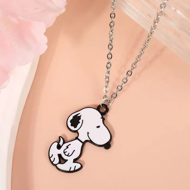 Bandai SNOOPY Necklace High Color Value Animation Cartoon Doll Style Creative Men's and Women's Simple All-match Clavicle Chain - view 4