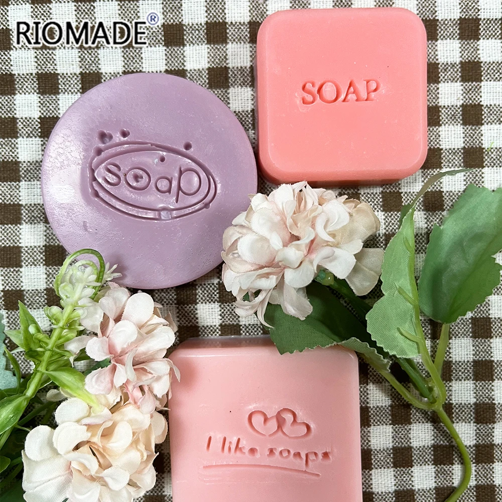 Innovative And Creative SOAP English Alphabet Style Transparent Acrylic Soap Seal Diy Decorative Tool Convenient Hand Made Stamp