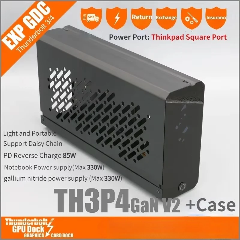 TH3P4GaN V2 Thunderbolt 3/4 USB4 Graphics Card Docking Station GPU