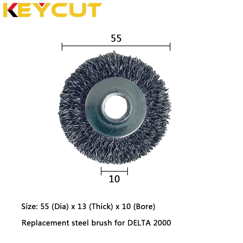 

Wire Brush 55x13x10 Compatible with SILCA Delta Unocode Record 2000 Key Machines Locksmith Tools