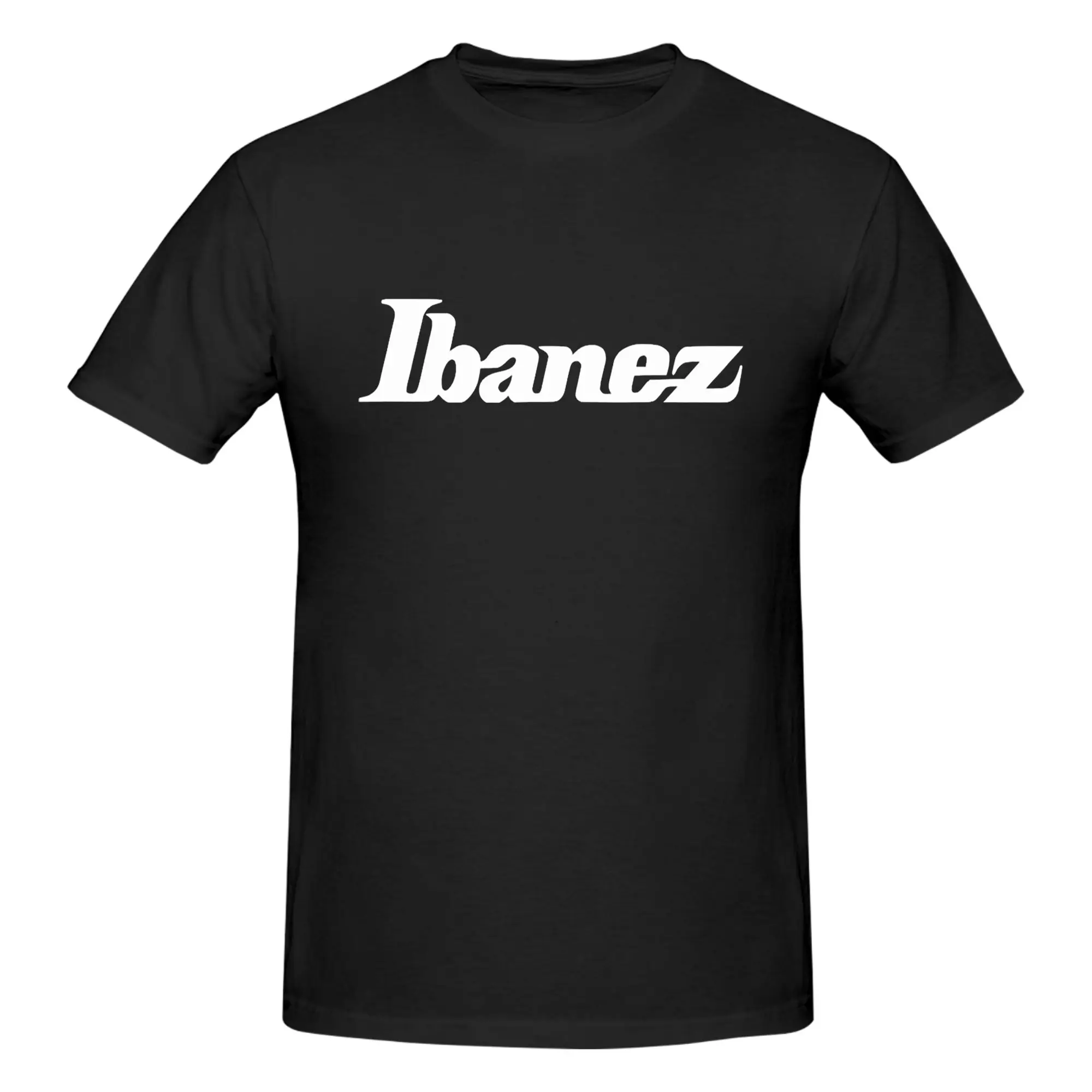 Ibanez Guitars Men T-Shirt Double Sided Plus Size T Shirts Men's O-Neck Cotton Tees Short Summer Male
