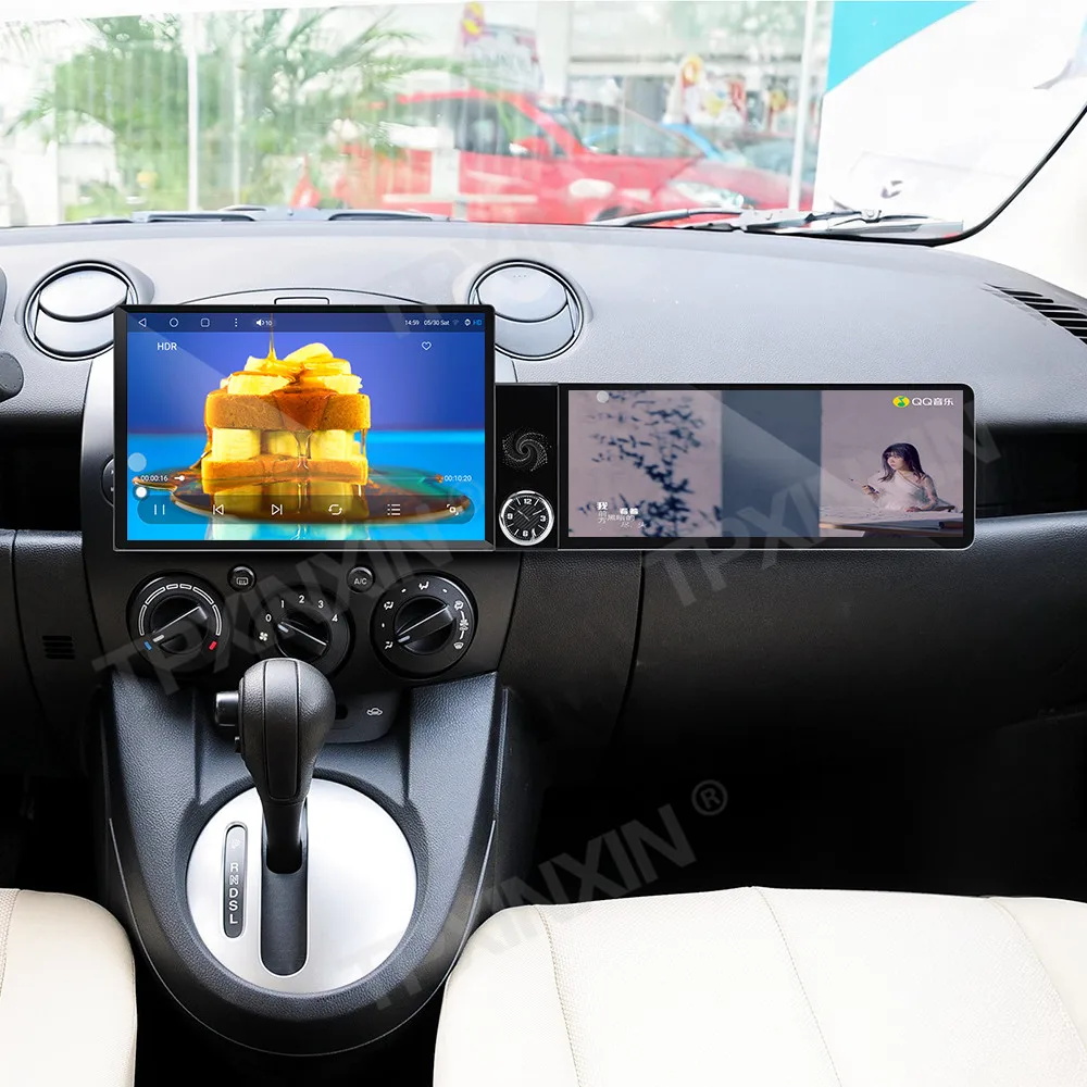 Different Type Dual Screen Car Radio For Mazda 2 2007-2014 Car Multimedia Video Player GPS Navigation Carplay Head Unit