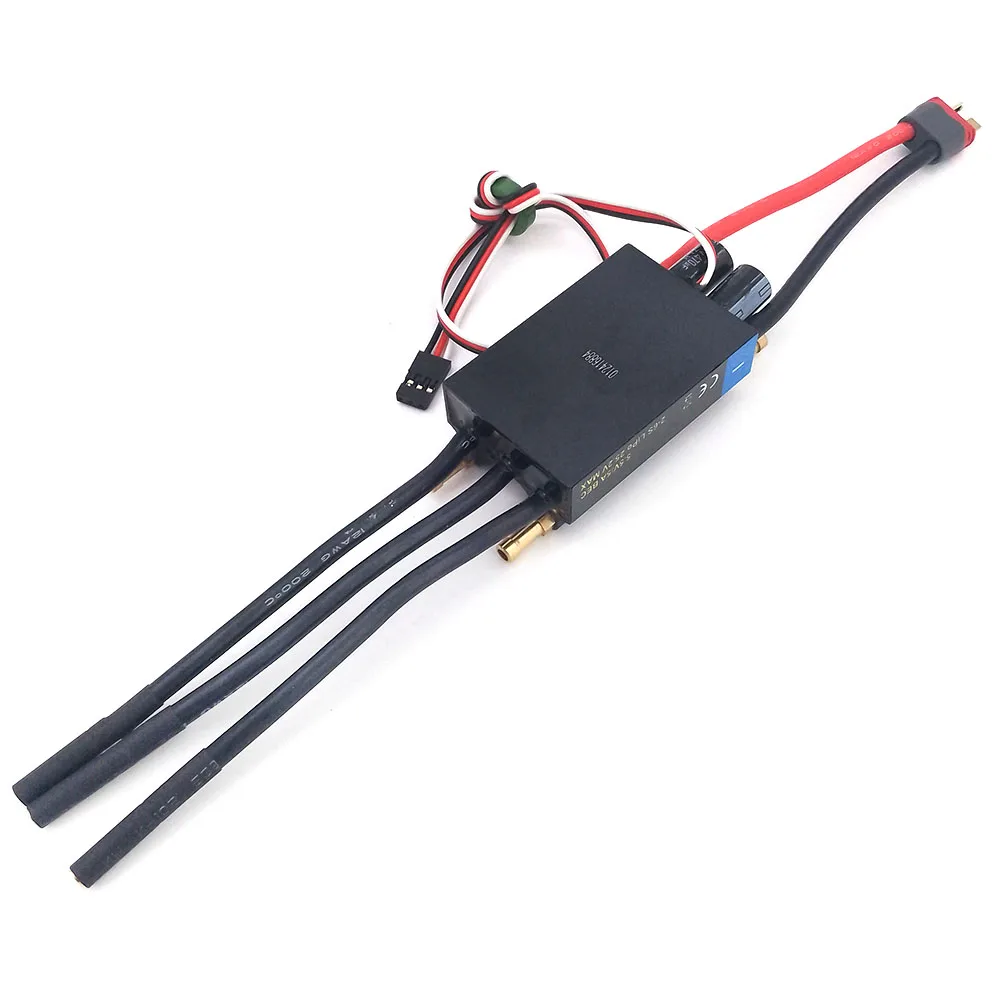 FLYCOLOR 2-6S Brushless Motor ESC 90A Forward Backward Water Cooling Speed Controller for RC Boat Monoboat Marine Hydroplane