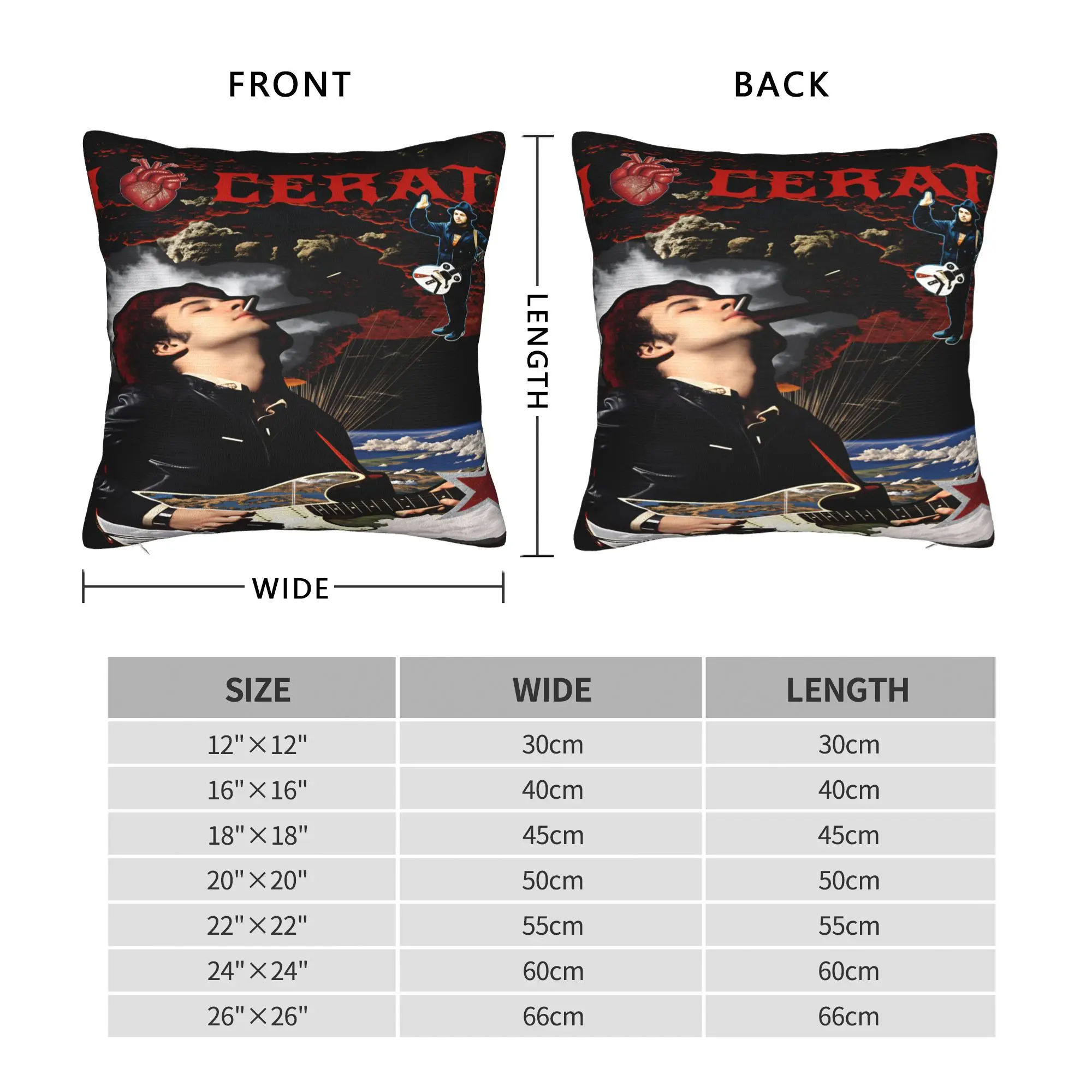 Gustavo Cerati Argentine Singer  Pillowcases  Morden Pillow Case For Sofa Bedroom Home Decor Print Pillow Cover