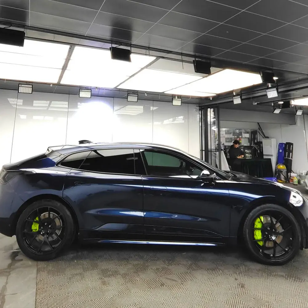 

Высококачественная волшебная бриллиантовая синяя автомобильная пленка, виниловая пленка Air Free, изменение цвета автомобиля, сделай сам, наклейка, декоративный лист, аксессуары для стайлинга автомобилей