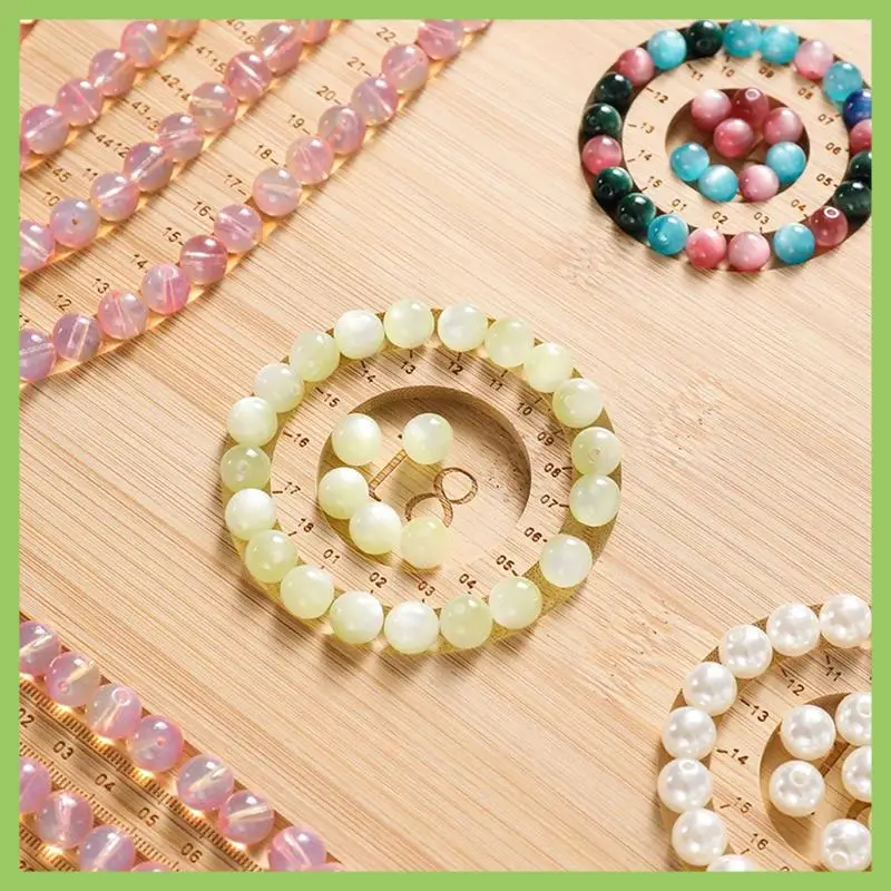 

ABJT-DIY Bead Tool Jewelry Design Tray Solid Wood Jewelry Display Tray Storage Bead Tray