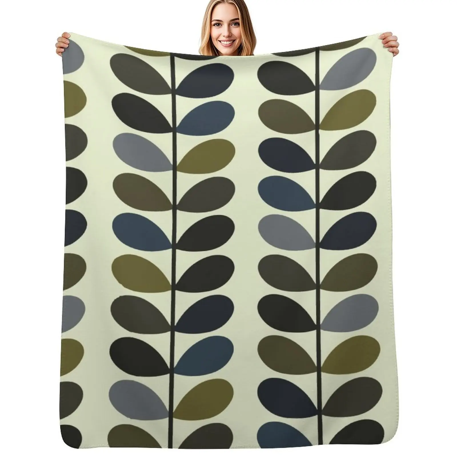 orla kiely,,orla kiely pattern Throw Blanket Wrinkle Resistant Lightweight Blanket