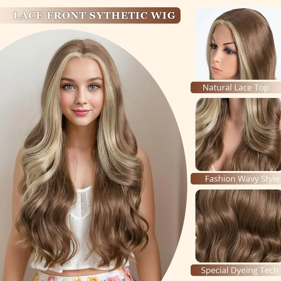 Noble Synthetic Lace Front Wigs For Women 26\