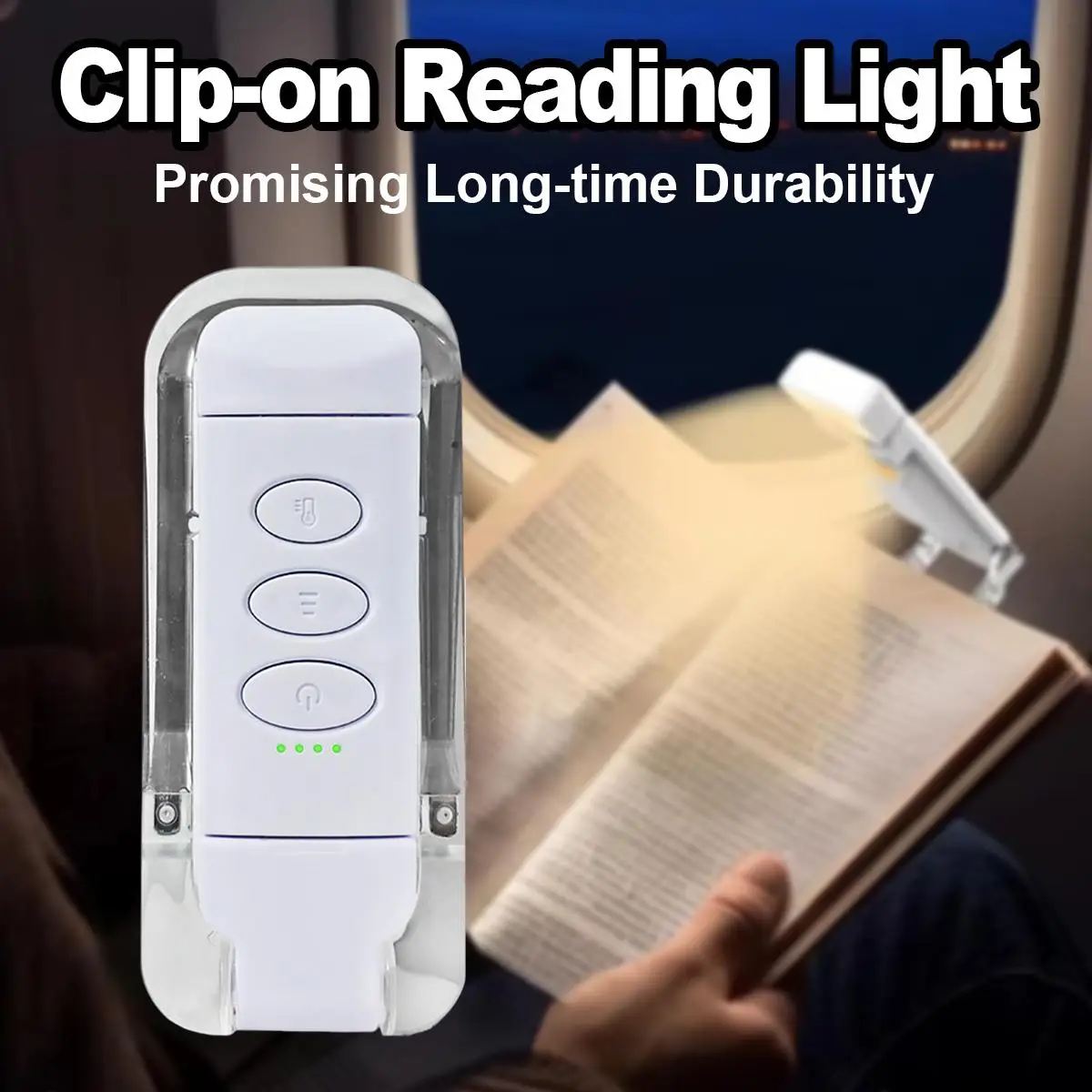 

USB Rechargeable LED Book Light Bookmarks Lamp Reading On Bedside Mini Lights Brightness Portable 3Colors Books Clip Folding For