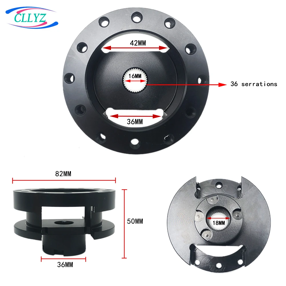 CLLYZ Steering Wheel Quick Release Adapter Hub Boss Kit For Mitsubishi Series Models Lancer Mazda 6 Mazda 323 MX5 Coupe