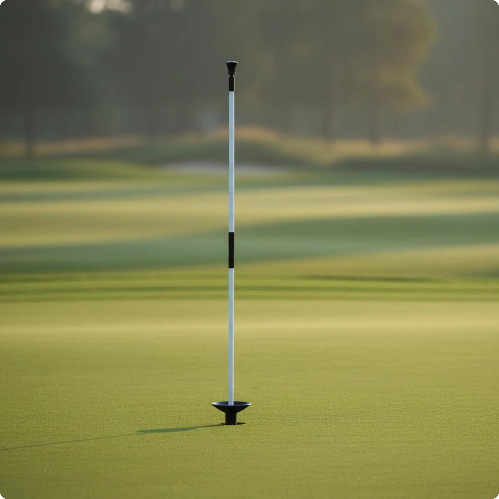 Golf Practice Flag Pole Fiberglass Flagstick for Home Putting Mat Indoor Outdoor Use Easy Assembly Portable Target