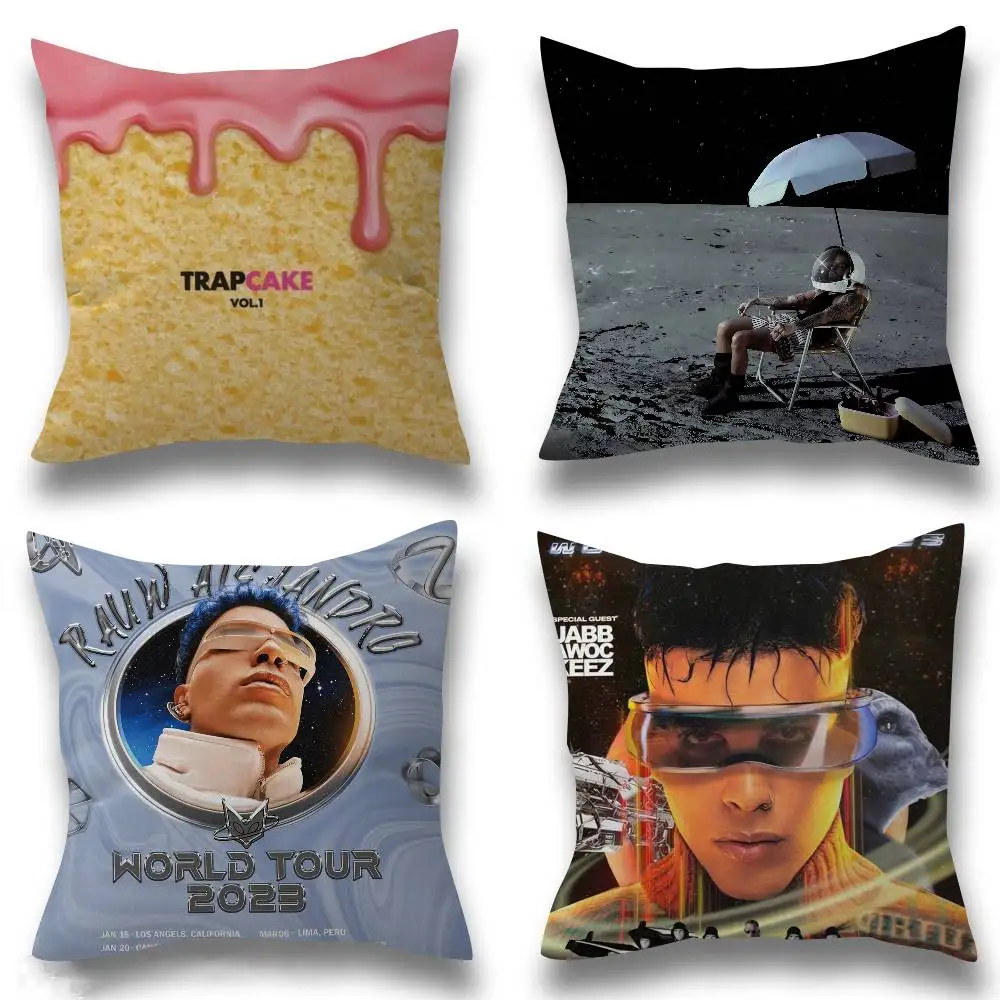 

Rauw Alejandro Playa Saturno Singer Office Cushion Pillowcase Car Cushion Cover45X45CM Lumbar Pillowcase Sofa Pillowcover