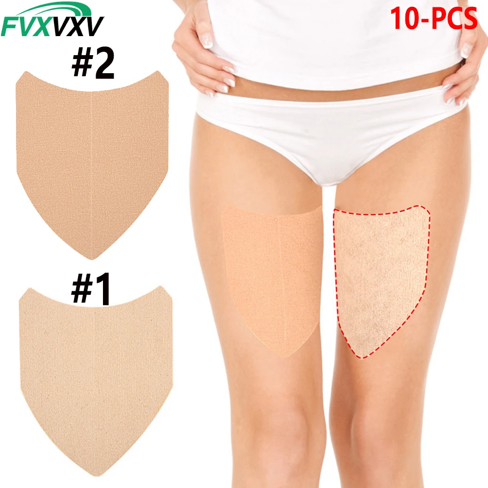 10PCS Thigh Lift Tape,Thigh Inner Prevention Friction Patch, Anti Chafe Thigh Skin Tape, Chafing Chub Rub Adhesive Patch
