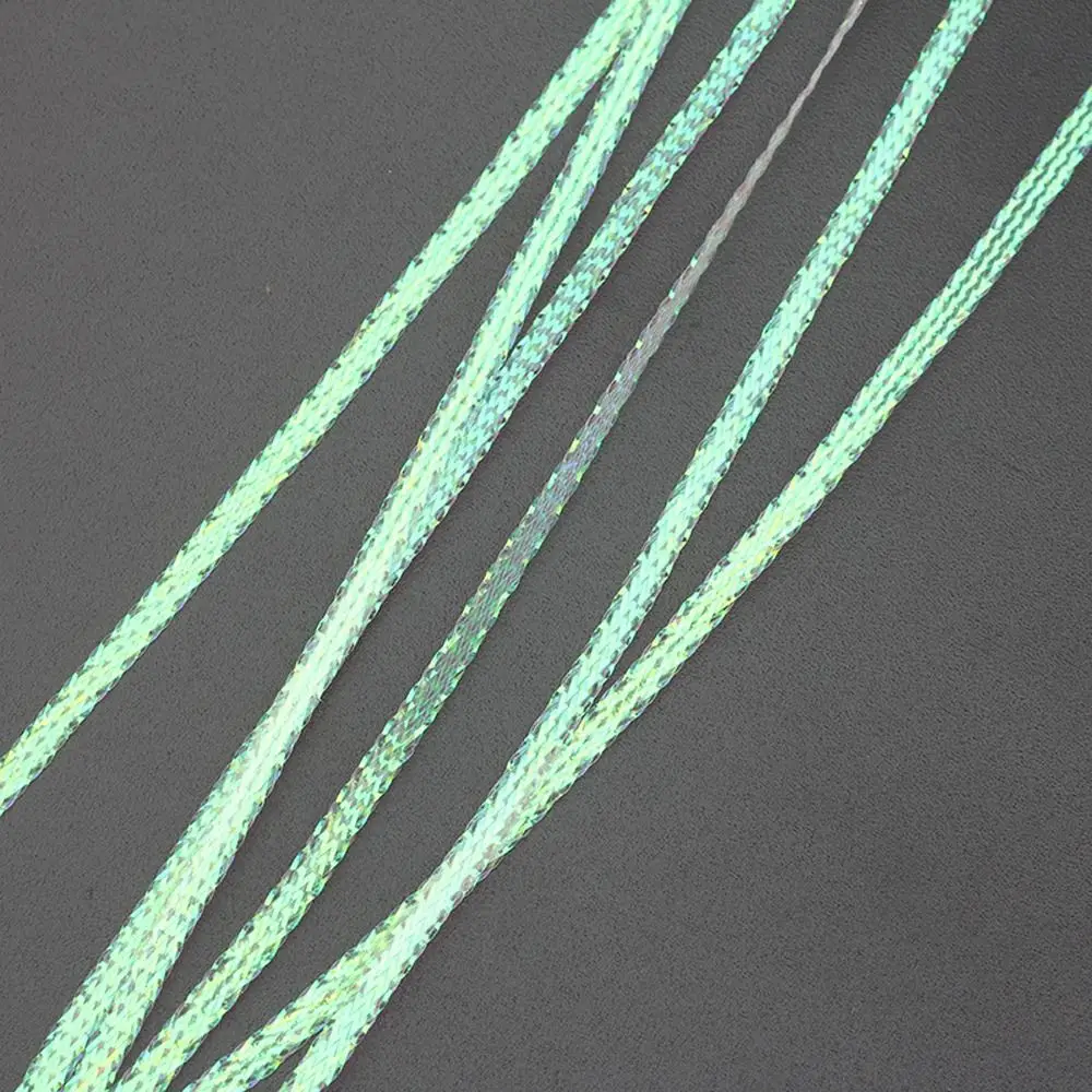 Glow Flash Fish-Scale Shining Strip Synthetic Imitation Corrugated Flash Strands 3mm 8m Iridescent Flashbou Fly Tying Materials