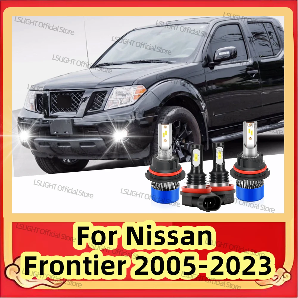

2/4x светодиодные фары 6000K, противотуманные лампы для Nissan Frontier 2005-2023, 2006, 2007, 2008, 2009, 2010, 2011, 2012, 2013, 20000LM, 12V