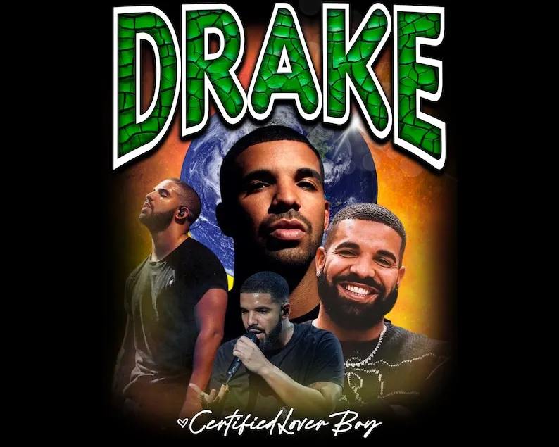 

Drake Shirt PNG - Vintage Raptee Design