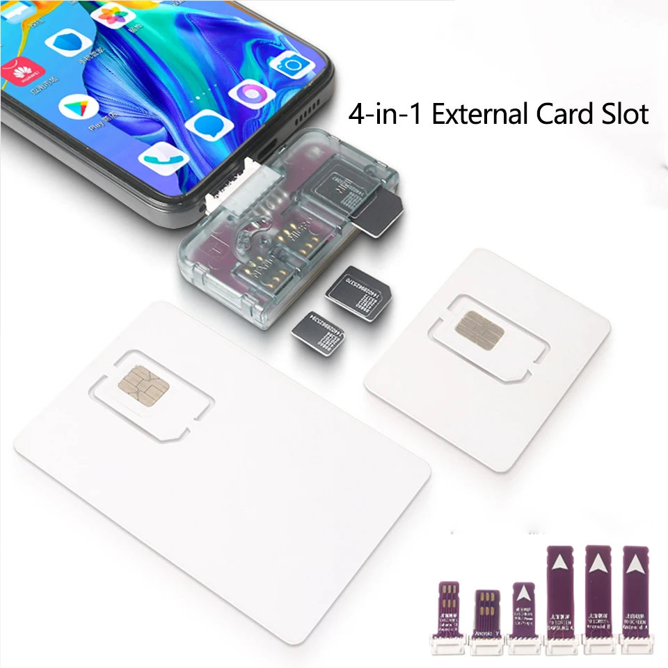PCB 1Pc SIM Card Adapter SIM Card Reader Mini SIM Nano for Android phone(Plug And Play) Moble Phone Accessories