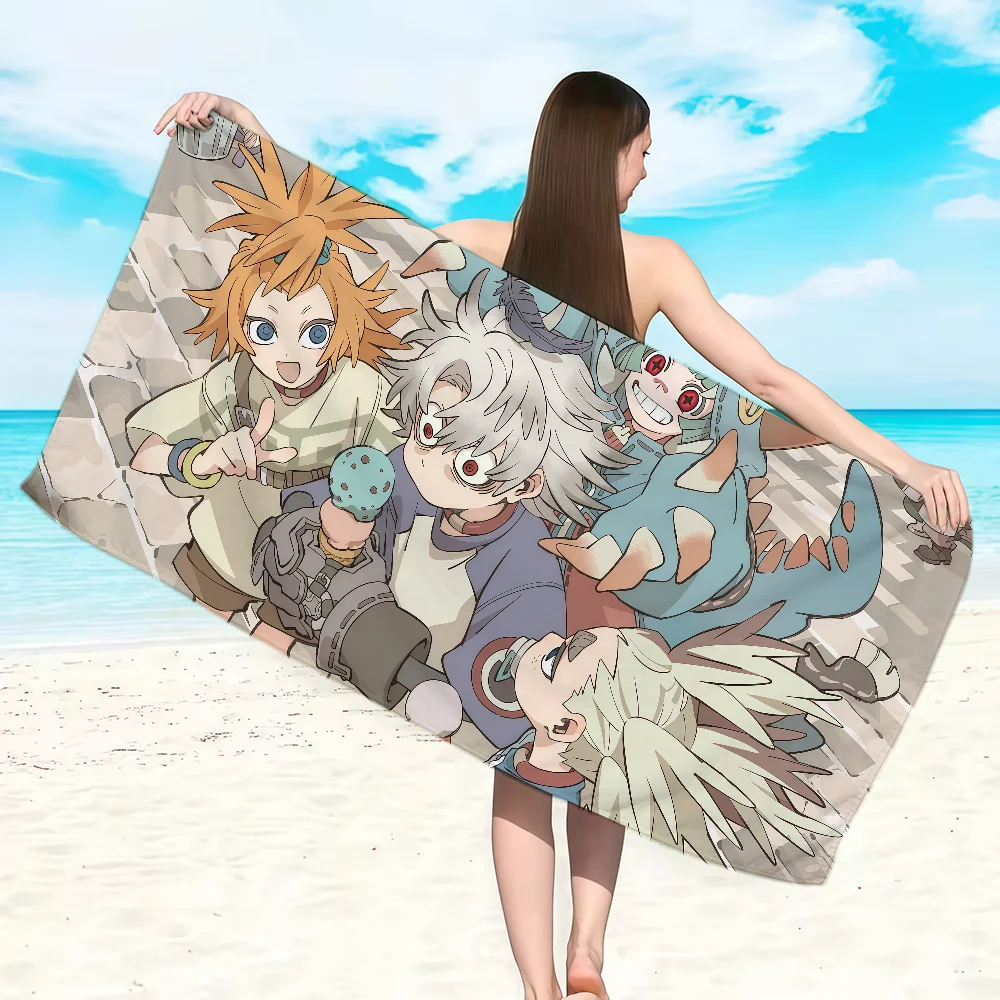 Anime G-Gachiakuta Towel Soft Lightweight Anti-Sand Large Beach Towel Quick-Drying Bath Sports Family