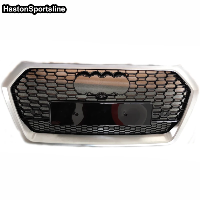 For Audi Q5 SQ5 2018 2019 2020 Front Bumper Racing Grill Sport Engine Mesh Guard Grids For Quattro Style