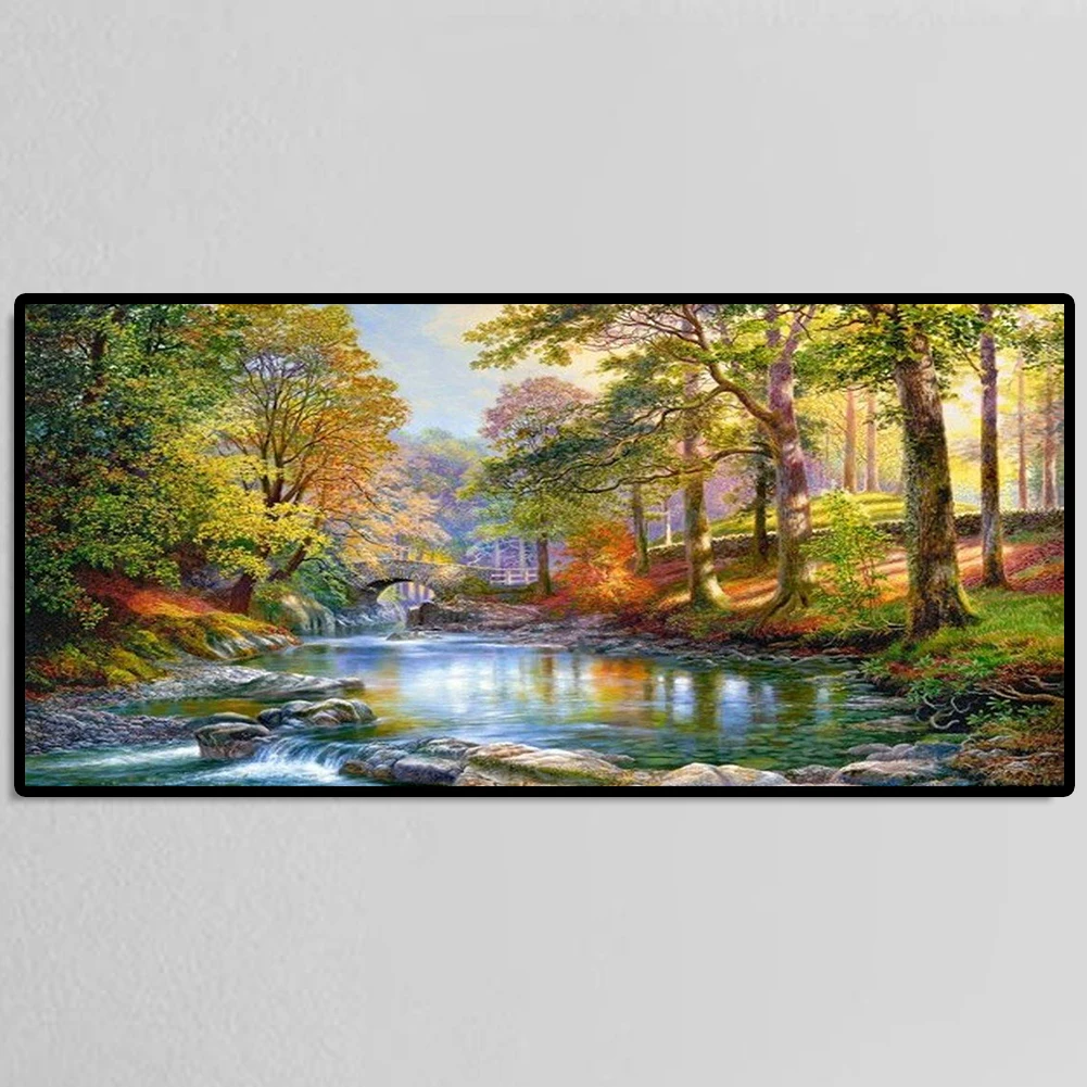 

5D Full Drill Diamond Painting Mountain Landscape DIY Rhinestone Picture Crafts