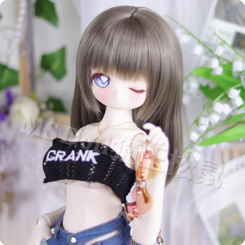 

Парики для кукол BJD, термостойкие, короткие, прямые, для кукол MDD 1/3, 1/4, аксессуары для волос, подарок для девочек, DIY