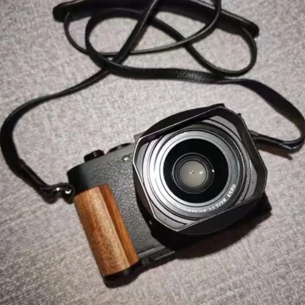 wooden L Type Bracket Hand Grip For Leica Q3 Digital Camera Arca-Swiss RSS Tripod Quick Release Plate Base