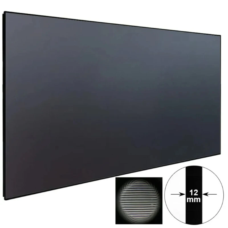 100 inch home theater living room 4K 3D high-definition TV with thin aluminum fixed frame projector screen