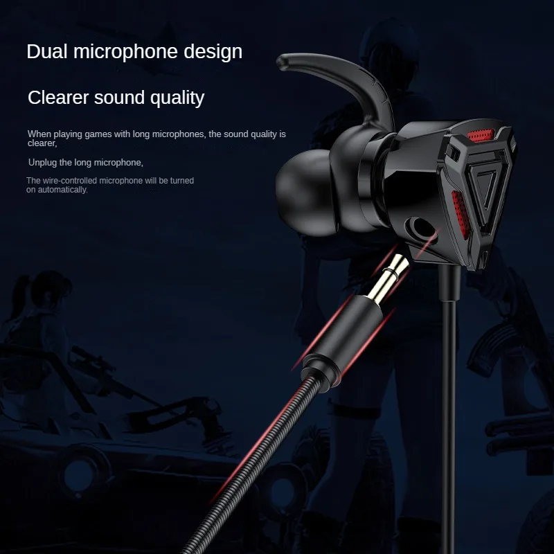 Gaming-Headset mit Mikrofon Gaming-Headset In-Ear-Handy Computer Kabel Headset Headset Gamer